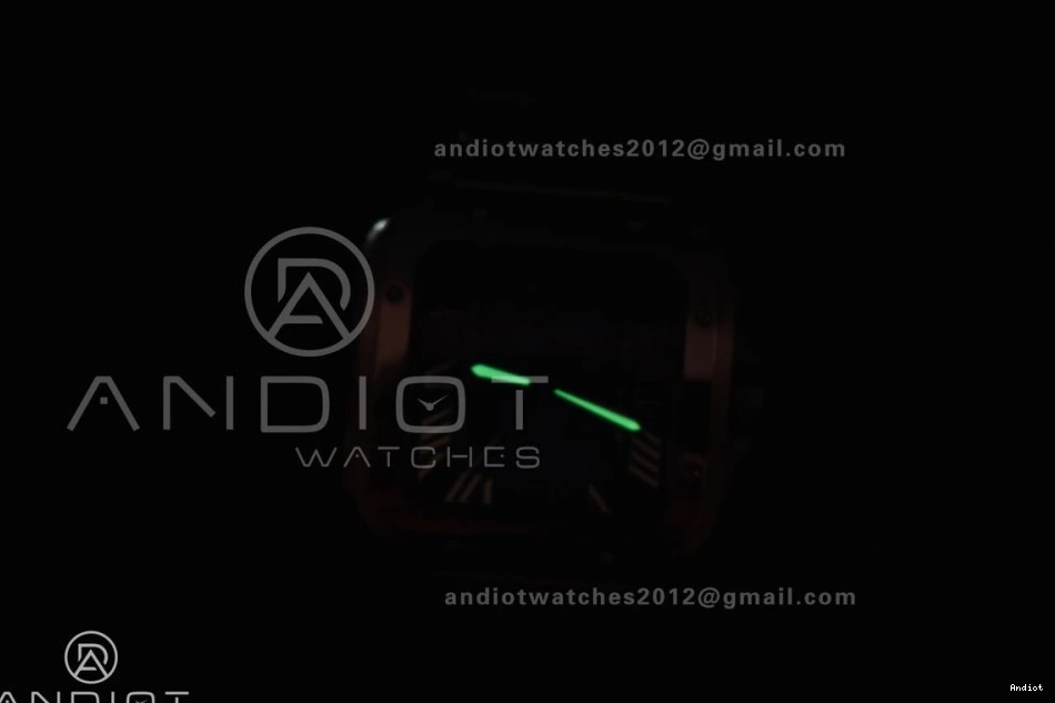 MIYOTA 1:1 Cartier Black Best 40mm on Dial SS Santos Gray Edition 9015 SS de Bezel Bracelet BVF 0401